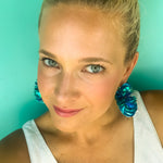 Load image into Gallery viewer, Sparkle and Shine Earrings in Aqua