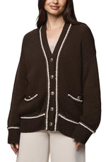 Load image into Gallery viewer, Brooklyn Cardigan in Soft Chocolate