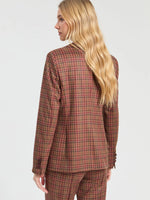Load image into Gallery viewer, Gadea Blazer in Terracotta Check