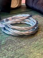 Load image into Gallery viewer, Twisted Buddhist Temple Bangle in SILVER