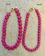 Load image into Gallery viewer, Small Sea Star Necklace in Bubble Gum Pink
