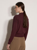 Load image into Gallery viewer, Soft Fine Knit Wrap Jumper in Burgundy