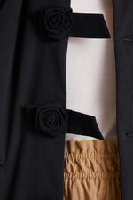 Load image into Gallery viewer, Rosette Jacket in Black