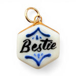 Load image into Gallery viewer, Bestie Charm on Gold Singapore Chain