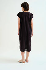Load image into Gallery viewer, Colorblock Long Kaftan in Black