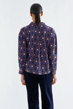 Load image into Gallery viewer, Printed Blouse in Chocolate Flower