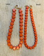 Load image into Gallery viewer, Small Sea Star Necklace in Orange