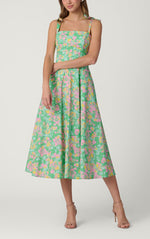 Load image into Gallery viewer, Majorelle Dress in Bright Mint Multi