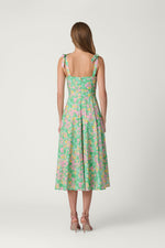 Load image into Gallery viewer, Majorelle Dress in Bright Mint Multi