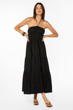 Load image into Gallery viewer, Amadea Sleeveless Dress in Black
