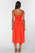 Load image into Gallery viewer, Armine Maxi Dress in Spicy Orange