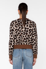 Load image into Gallery viewer, Aylin Cardigan in Brown Leopard