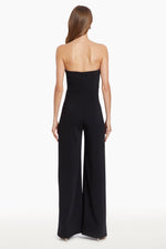Load image into Gallery viewer, Strapless Puzzle Jumpsuit in Black