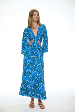 Load image into Gallery viewer, Honey Maxi Wrap Skirt in Pacifica