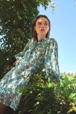 Load image into Gallery viewer, Chloe Short Dress in Ceylon Blue