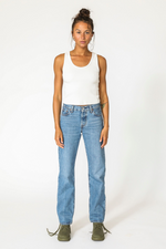 Load image into Gallery viewer, Debbie Ribbed Tank in White