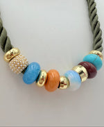 Load image into Gallery viewer, Party Necklace in Olive