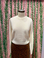 Load image into Gallery viewer, Womad Crewneck Sweater in Organic White