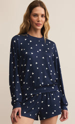 Load image into Gallery viewer, Classic Hearts Long Sleeve in Eclipse