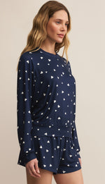 Load image into Gallery viewer, Classic Hearts Long Sleeve in Eclipse