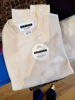 Load image into Gallery viewer, Womad Crewneck Sweater in Organic White