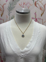 Load image into Gallery viewer, Bestie Charm on Gold Singapore Chain