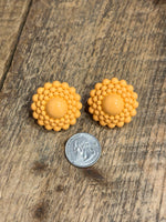 Load image into Gallery viewer, Dahlia Clip On Earring in Orange