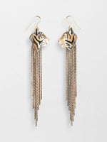 Load image into Gallery viewer, Tiger Fringe Earrings