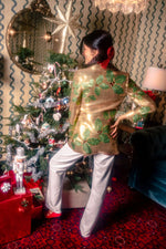 Load image into Gallery viewer, Full Sequin Holly Blazer in Gold