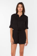Load image into Gallery viewer, Luba Romper in Black