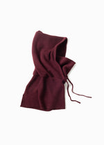 Load image into Gallery viewer, High Neck Hoodie Snood in Plum