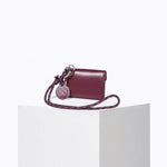 Load image into Gallery viewer, Moni Calf Leather Wallet in Prune