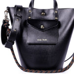 Load image into Gallery viewer, Notion Calf Leather Bag in Noir