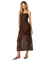 Load image into Gallery viewer, Maureene Dress in Chicory Coffee