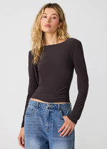 Load image into Gallery viewer, Seline Knit Top in Dark Espresso