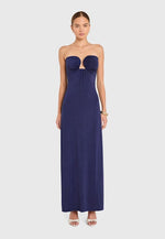 Load image into Gallery viewer, Saladana Maxi Dress in Navy
