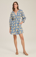 Load image into Gallery viewer, Sandrine Boho Dress in Asul