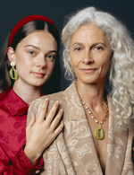 Load image into Gallery viewer, Oculus Strass Clip On Earring in Grey