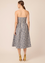 Load image into Gallery viewer, Luanna Dress in Multi Floral Denim Jacquard