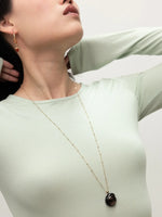 Load image into Gallery viewer, Black Snail Long Necklace