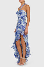 Load image into Gallery viewer, Marabou Dress in Shell Print