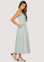 Load image into Gallery viewer, Vista Marina Maxi Dress in Dusty Blue