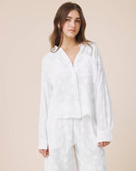 Load image into Gallery viewer, Caprice Star Button Down in White
