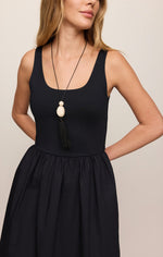 Load image into Gallery viewer, Johanna Midi Dress in Black