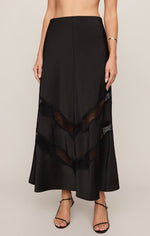 Load image into Gallery viewer, Kori Lace Skirt in Black
