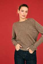 Load image into Gallery viewer, Cashmere Distressed Crew Sweater in St. Kilda Moose