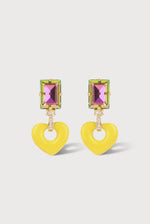 Load image into Gallery viewer, Lover Post Earrings in Yellow