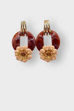 Load image into Gallery viewer, Oculus Fleur Post Earring in Topaz