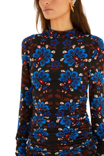 Load image into Gallery viewer, Latina Scarf Jersey Mini Dress in Black