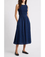 Load image into Gallery viewer, Saquarema Dress in Blue Marine